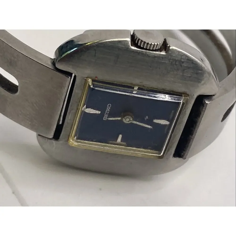Vintage Seiko Womens Mechanical Wind Watch Works Running